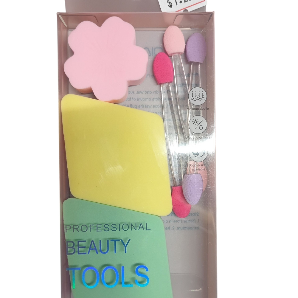Professional Beauty Tools Set with Sponges and Applicators